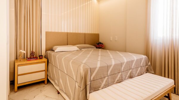 Wygodna sypialnia z kompleksowym wyposażeniem. Mamy rozwiązanie!